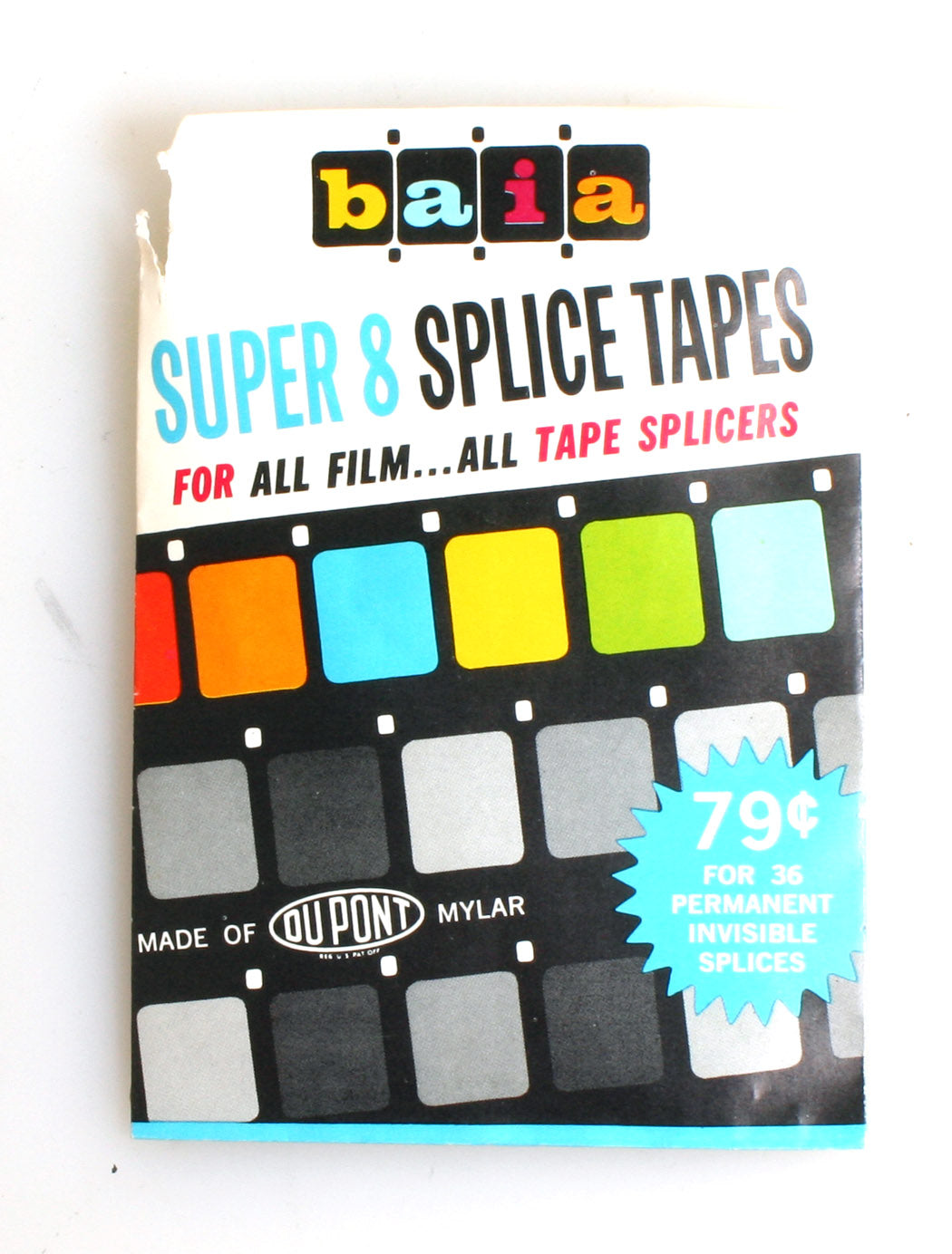 SUPER 8 SPLICE TAPES, 36 TOTAL