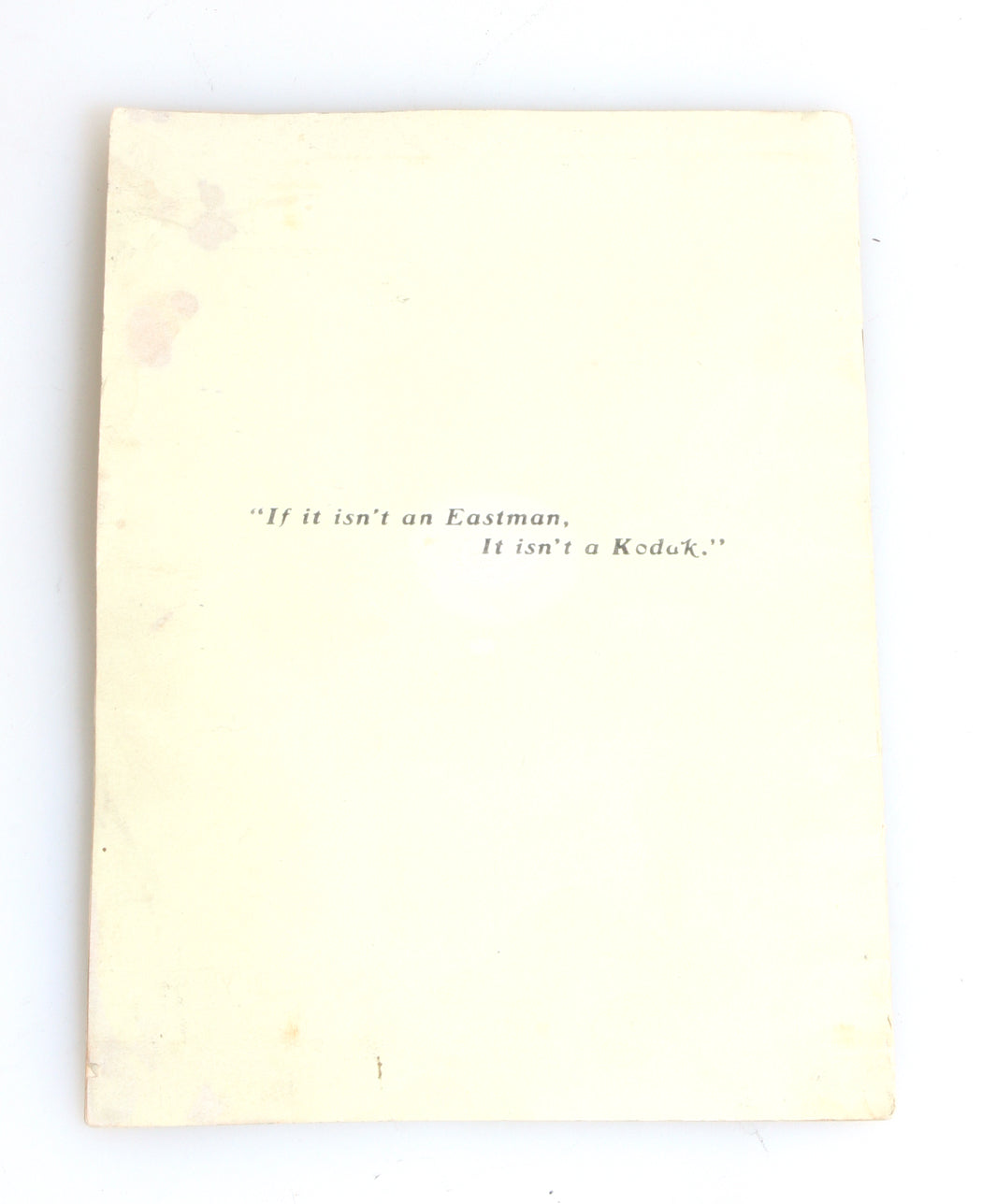 VINTAGE 1912 DEVELOPING AND PRINTING WITH THE EASTMAN A B C OUTFIT