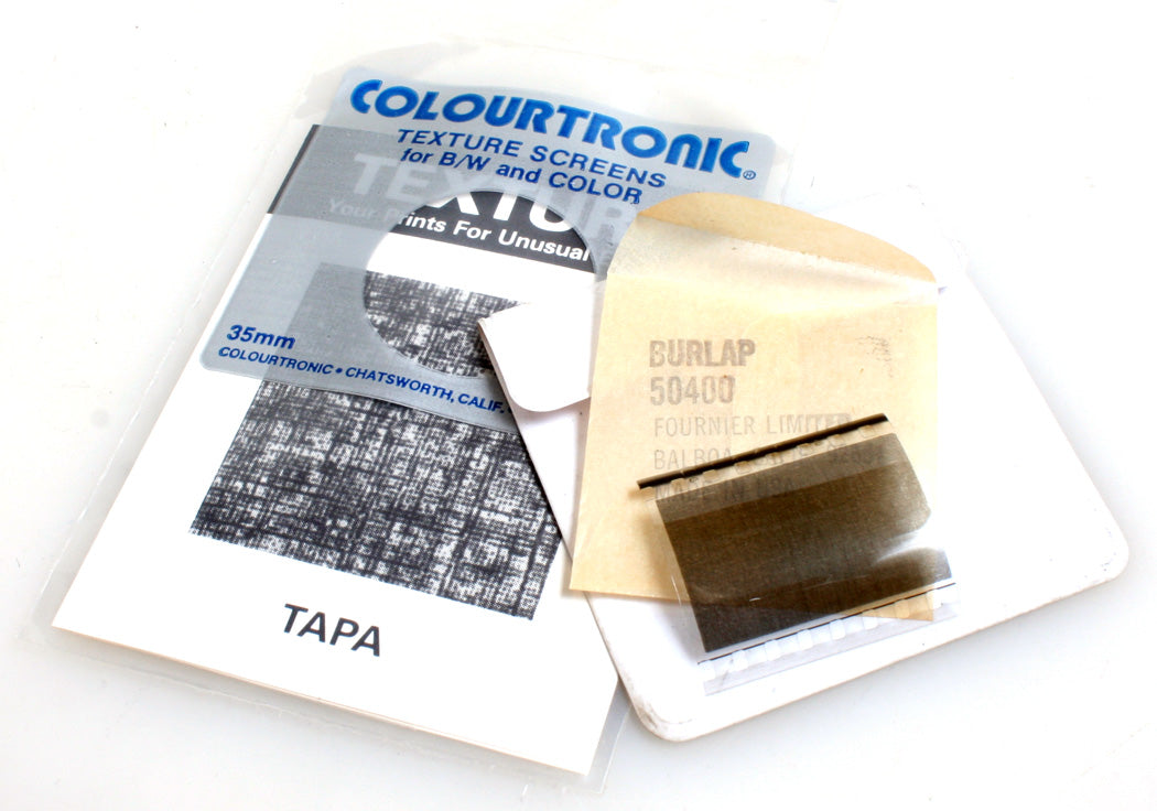 35MM DARKROOM TEXTURE SCREENS, BURLAP & TAPA