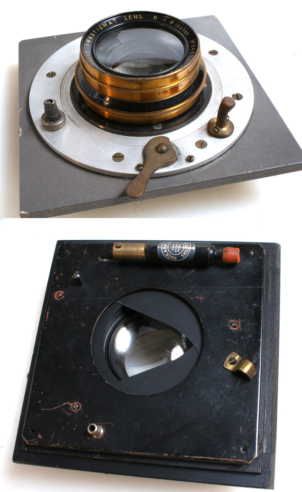 AGFA/ANSCO UNIVERSAL 5X7 CAMERA W/ 8 SERIES II LENS, 210MM F4.5 & MORE