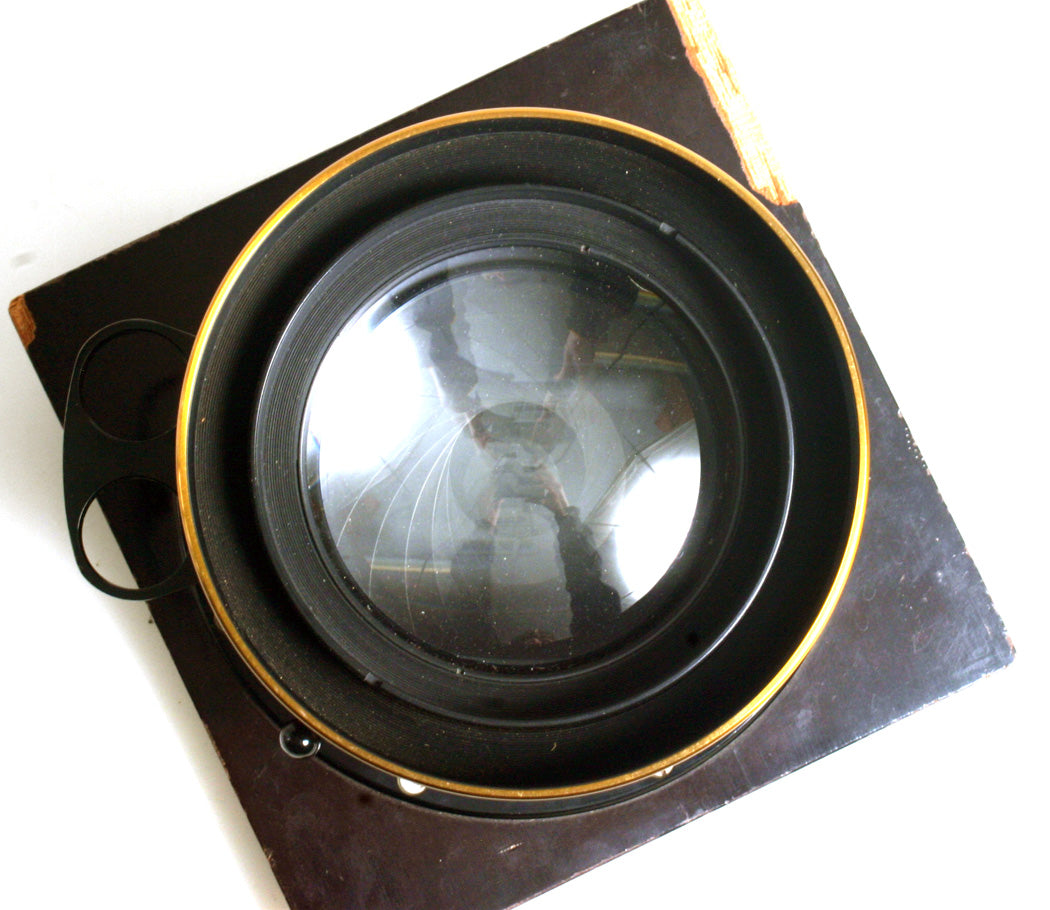 380mm F4.5 Taylor-Hobson Cooke Brass Portrait Lens Series IIE, Soft Focus