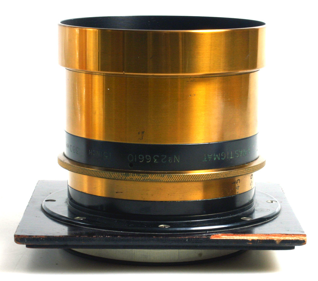 380mm F4.5 Taylor-Hobson Cooke Brass Portrait Lens Series IIE, Soft Focus