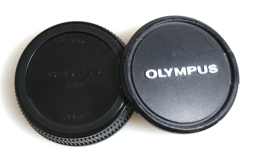 49mm Olympus Front Lens Cap & Rear Lens Cap