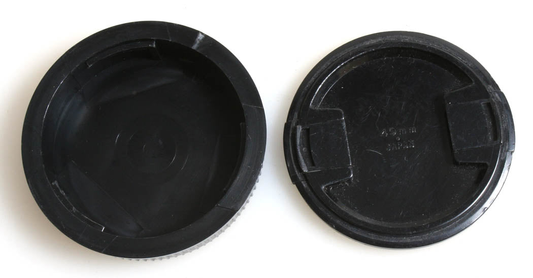 49mm Olympus Front Lens Cap & Rear Lens Cap