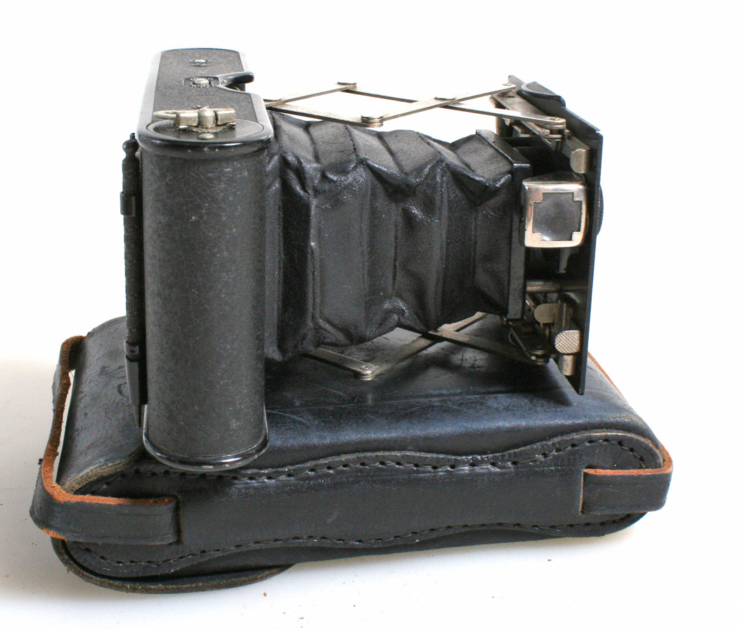Vintage Eastmen Camera in Leather Case//Bellows Camera//West Pocket Camera