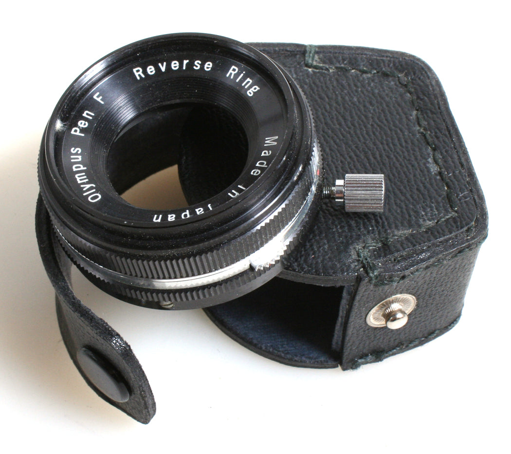 Olympus Pen F Reverse Ring in Case, RARE//Camera Accessory