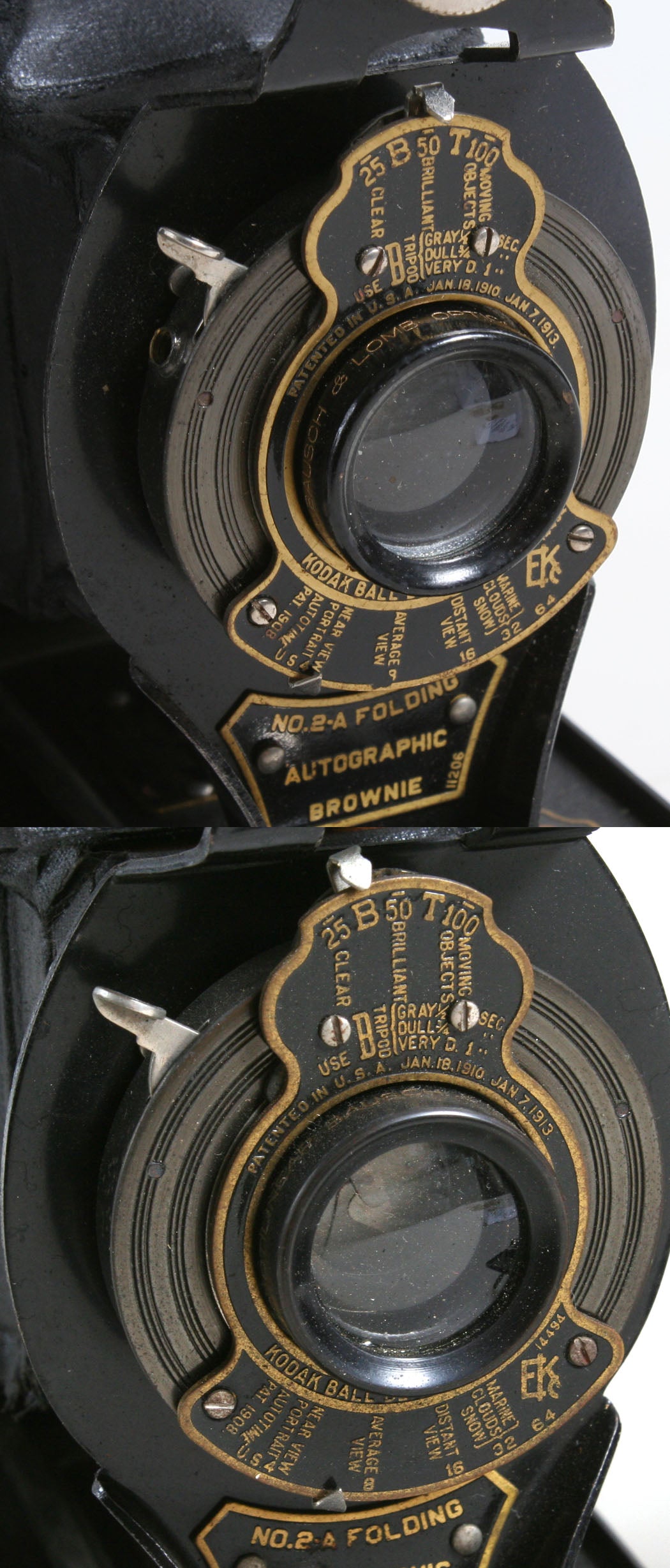 Art Deco Bellows Camera, Set of 2//Folding Camera