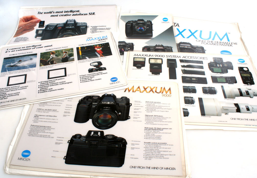 Minolta Counter Matts, Set of 6 **NEW**//Camera Advertisement