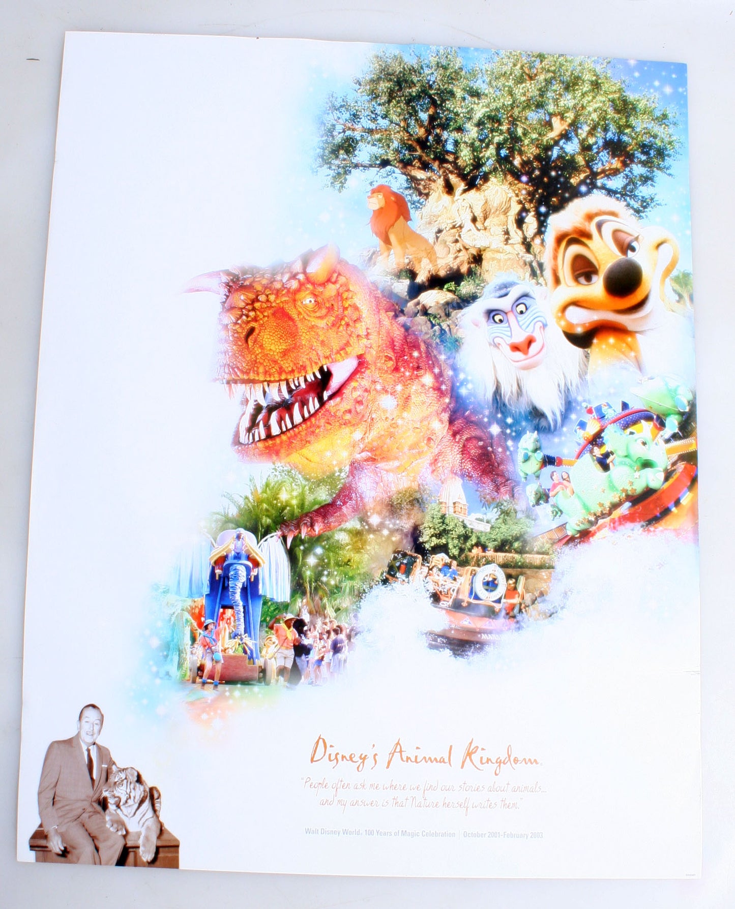 Disney Animal Kingdom Poster//Walt Disney World 100 Years of Magic Celebration