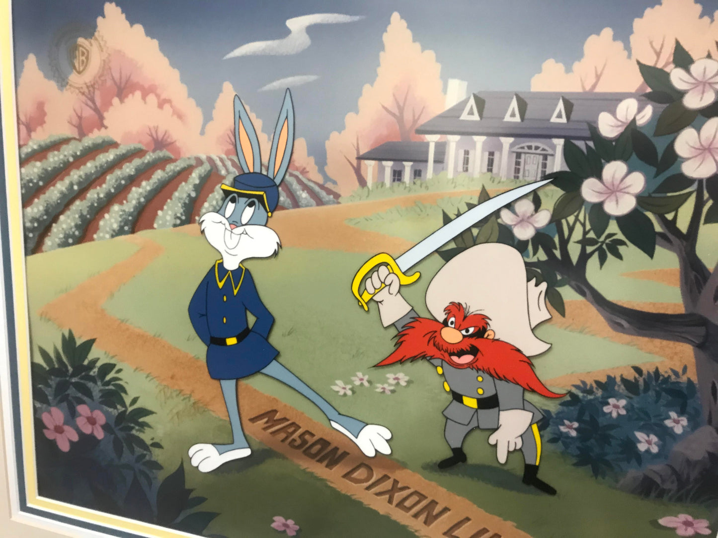 The Mason Dixon Line Signed By Friz Freleng//1992//Bugs Bunny//Animation Art