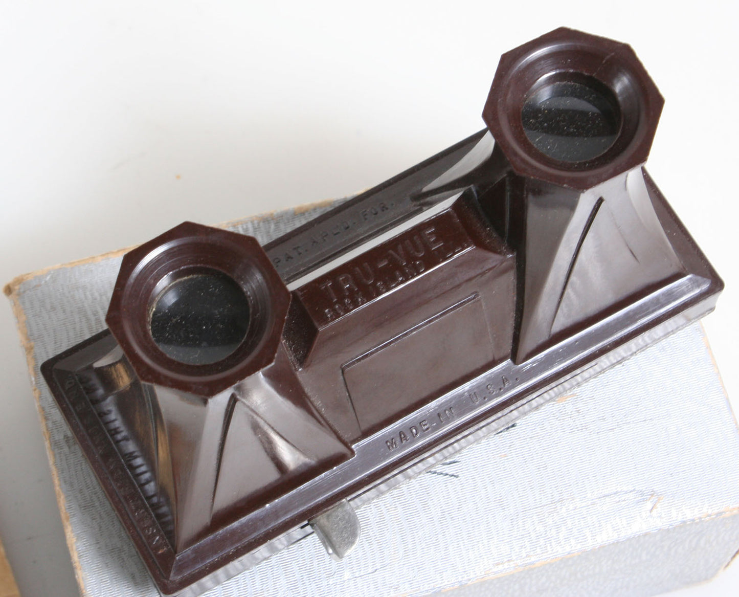 Vintage Tru Vue Films Stereoscope Viewer with 4 Movie Strips//Vintage