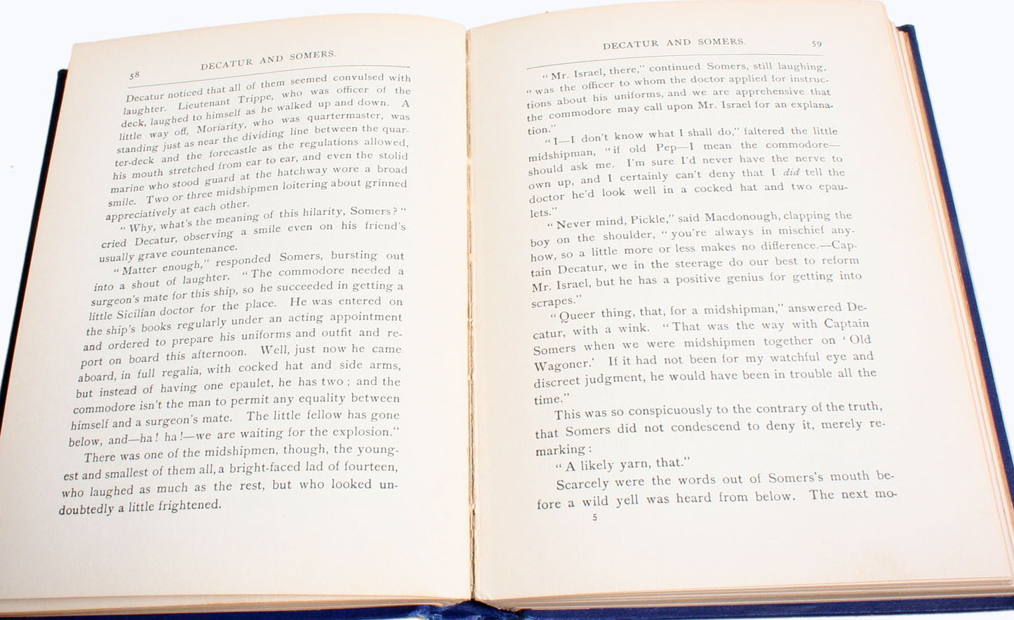 Decatur & Somers Young Heroes of our Navy 1907//Hardback Book//Reading