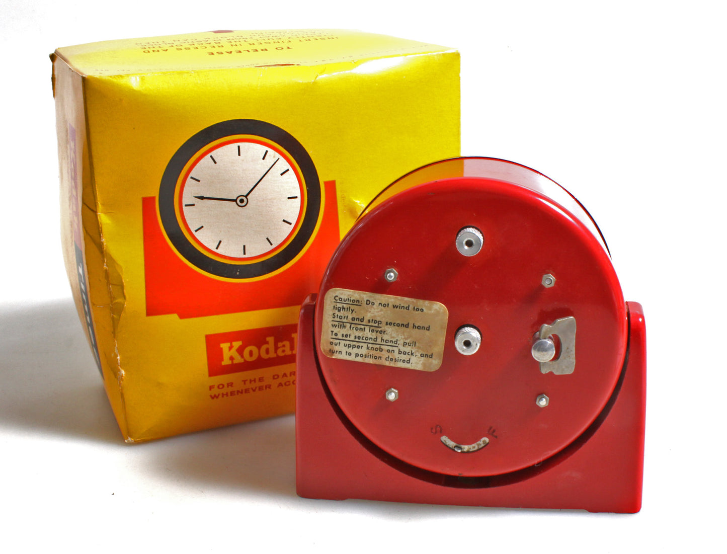 Vintage Kodak Darkroom Timer, Red//Film Processing