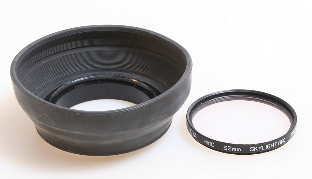 52MM HEAVY DUTY LENS HOOD AND SKY FILTER