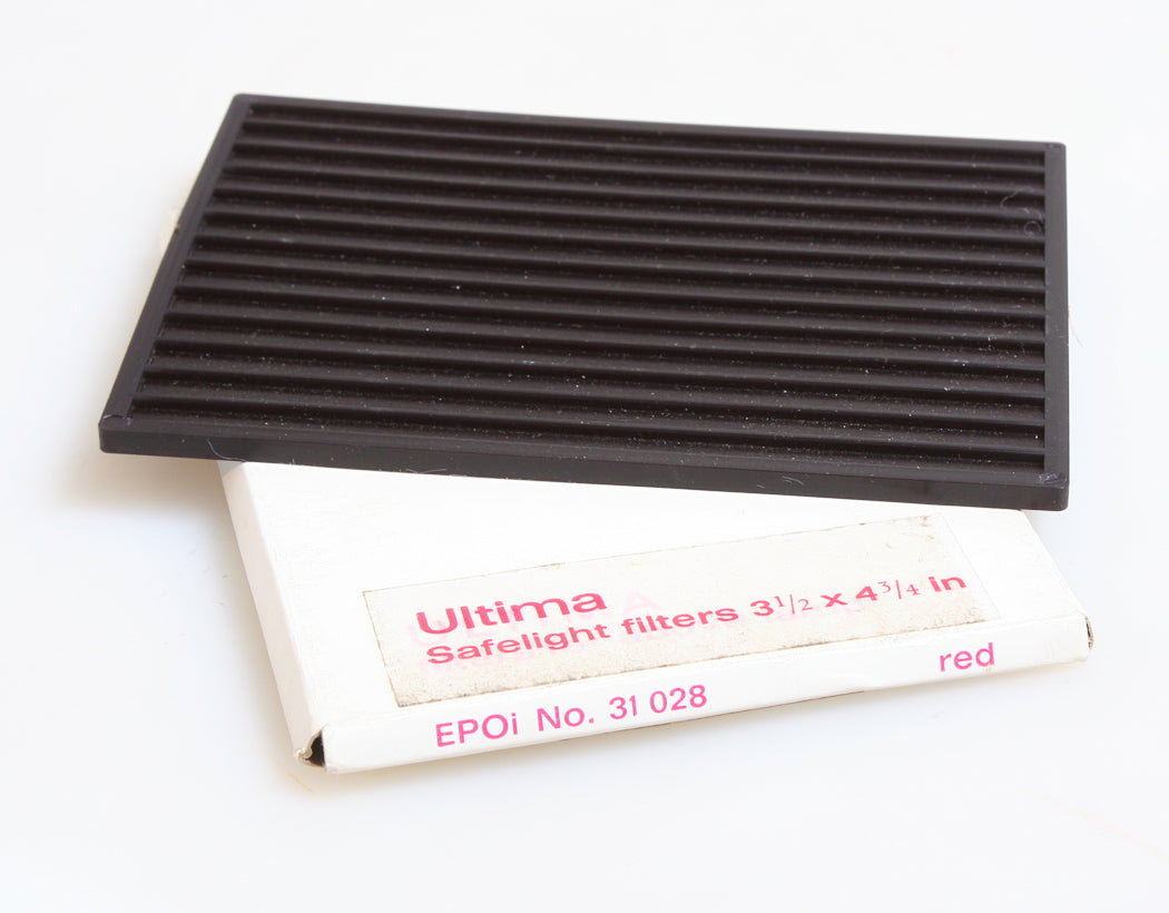 DARKROOM SAFELIGHT FILTER 3 1/2 X 4 3/4 INCHES