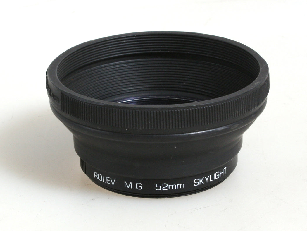 52MM RUBBER LENS HOOD WITH SKYLIGHT FILTER
