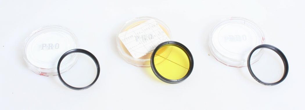 55MM FILTER SET OF 3 IN CASES YELLOW, DIFFUSION, STAR