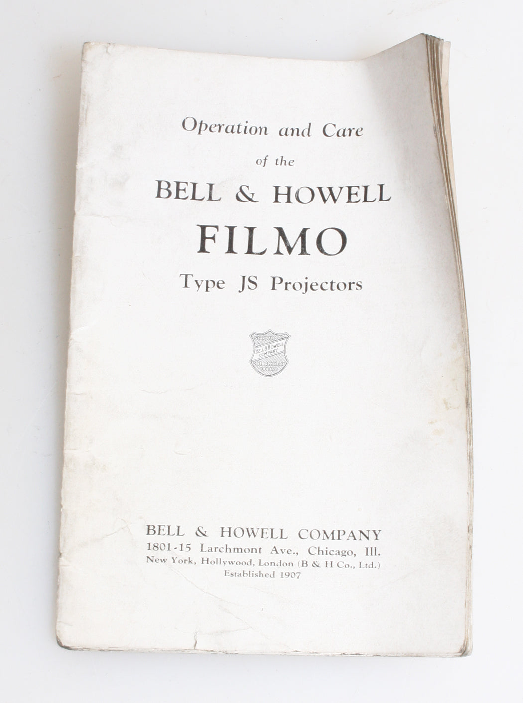 BELL AND HOWELL FILMO TYPE JS PROJECTOR MANUAL 32 PAGE