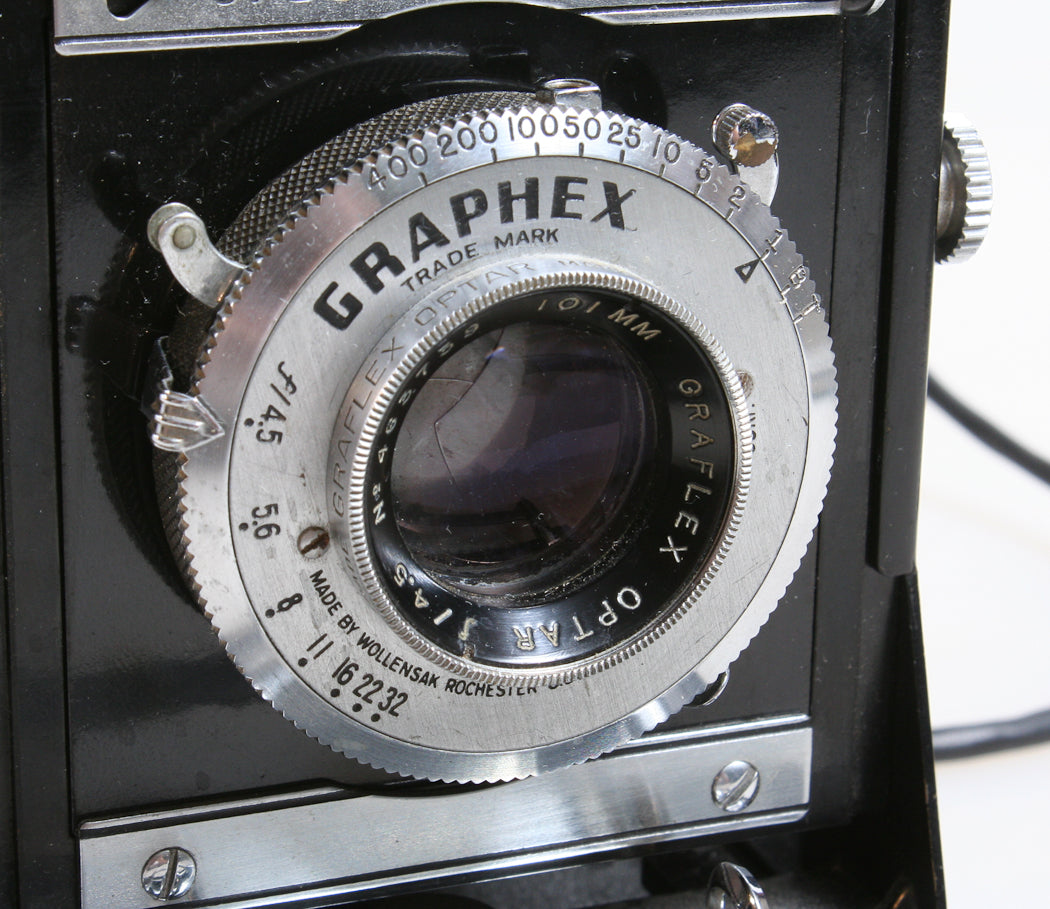 GRAFLEX SPEED GRAPHIC 2 1/4 X 3 1/4 ART DECO MEDIUM FORMAT CAMERA