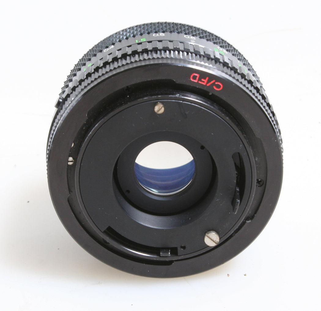 SOLIGOR 28MM 2.5 FOR FD MOUNT GREAT FOR MICRO 4/3 CAMERAS W/ F&R CAPS