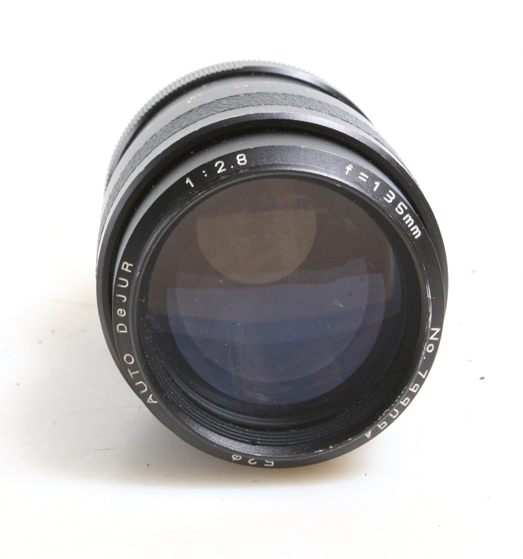 135MM 2.8 LENS FD MOUNT WITH FRONT AND REAR CAPS