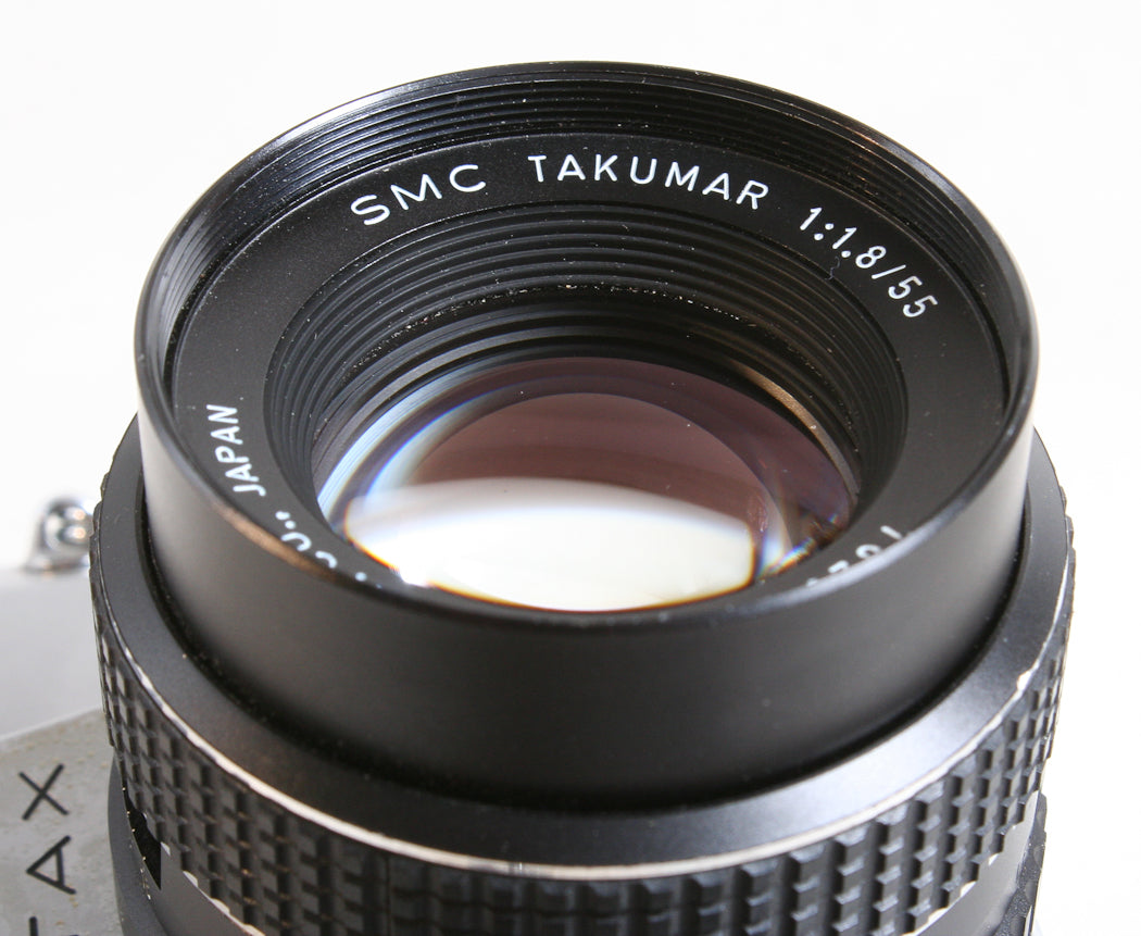 PENTAX SL W/ 55MM F 1.8 SMC TAKUMAR M42 SCREW MOUNT LENS W/ ORIGINAL CAP
