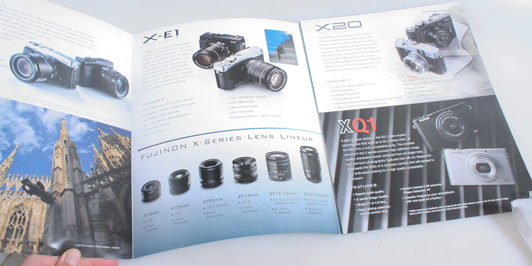 FUJI X SERIES BROCHURE, SET OF 2