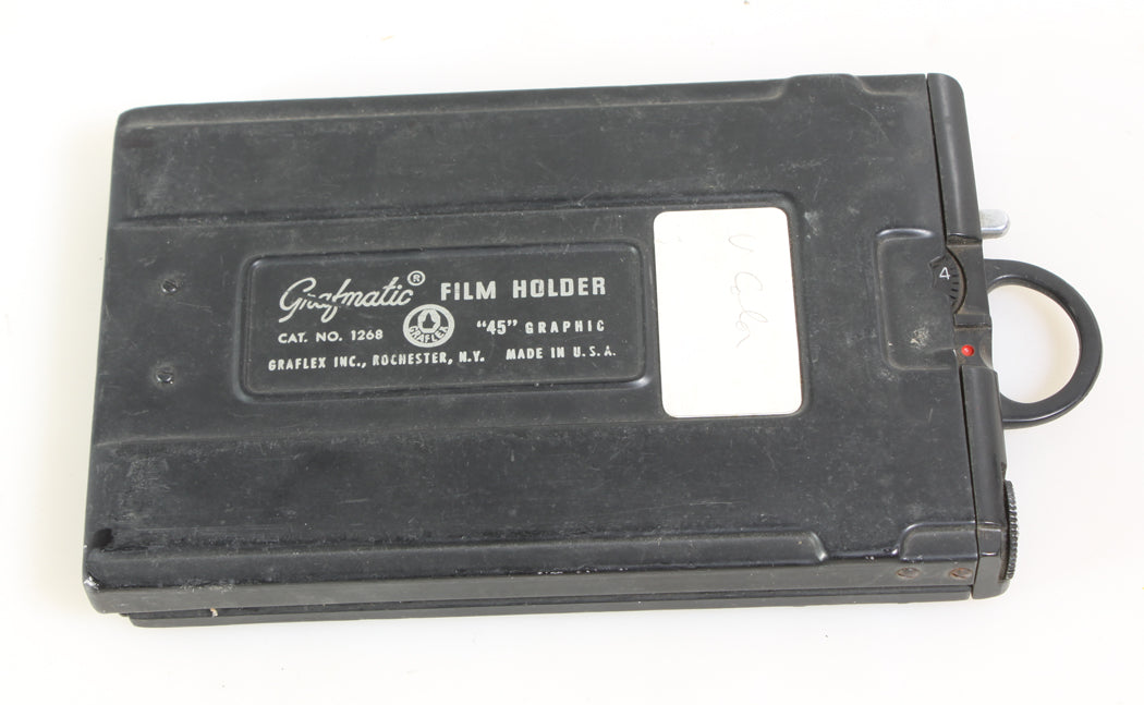 GRAFMATIC FILM HOLDER CAT. NO. 1268 45 GRAPHIC GRAFLEX INC, ROCHESTER, NY 4X5