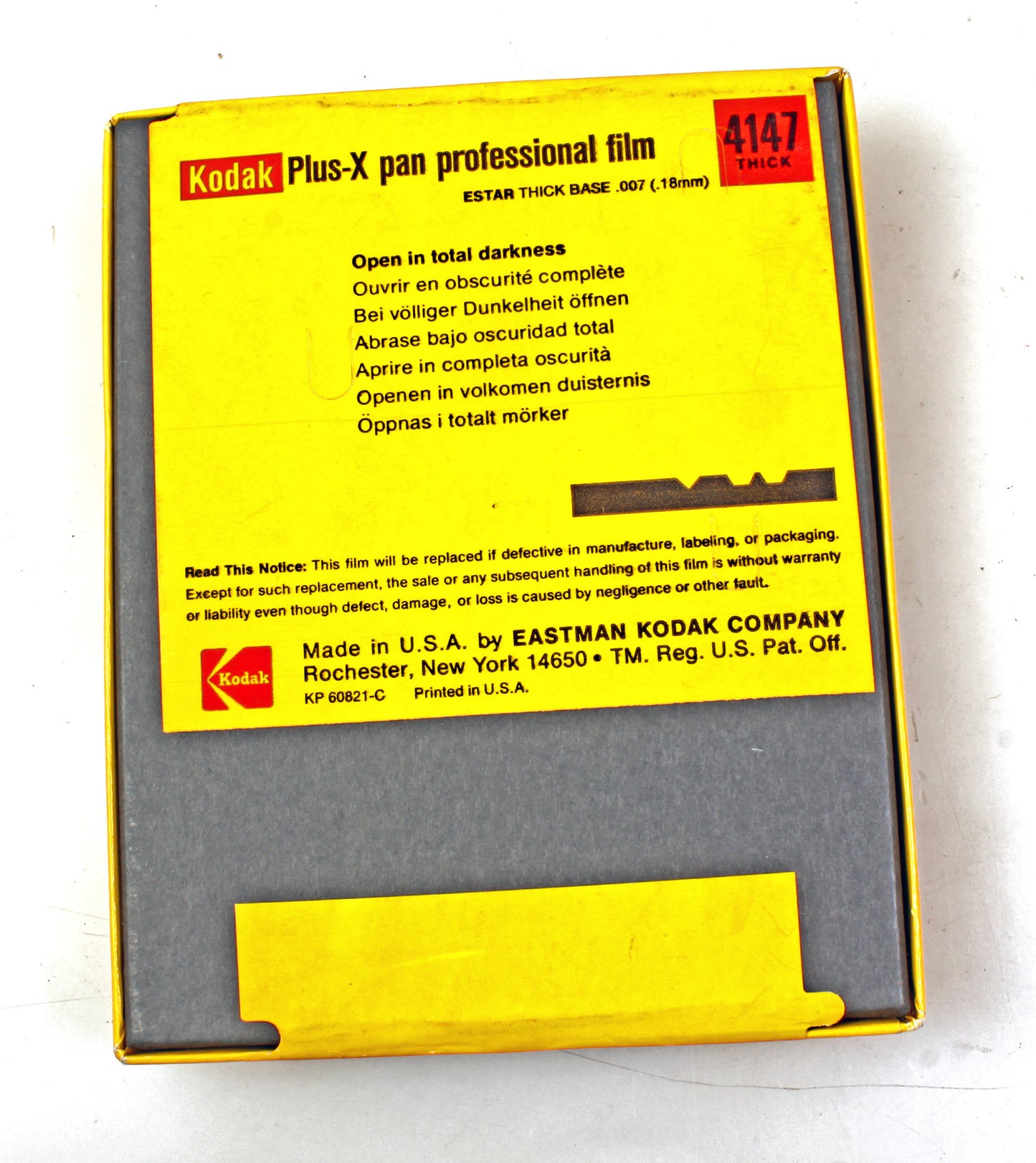 4x5 Film//Kodak Plus-X Pan Pro Film, Expired and Unopened