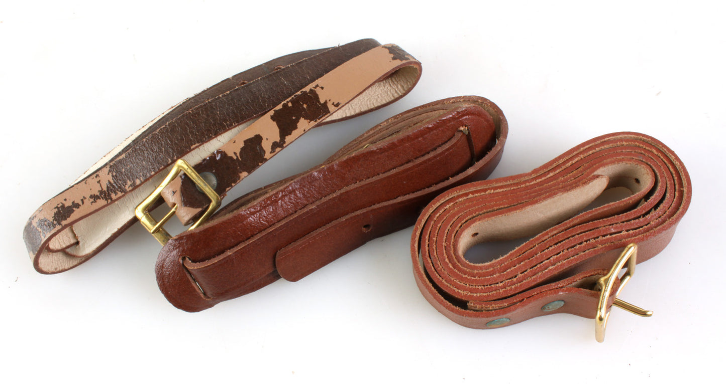 Camera Straps 1960s Vintage Leather, Set of 3
