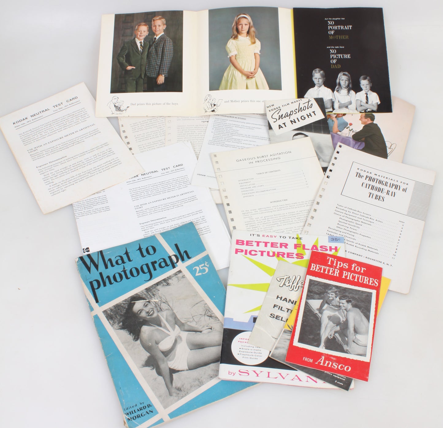 Vintage Photographic Literature Misc. Lot//Photo Tips//How to Photograph