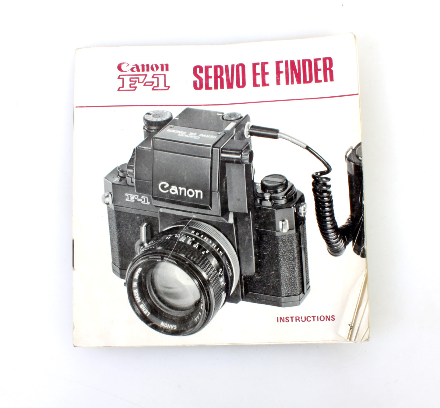 1970S CANON F-1 CAMERA SERVO EE FINDER INSTRUCTION MANUAL