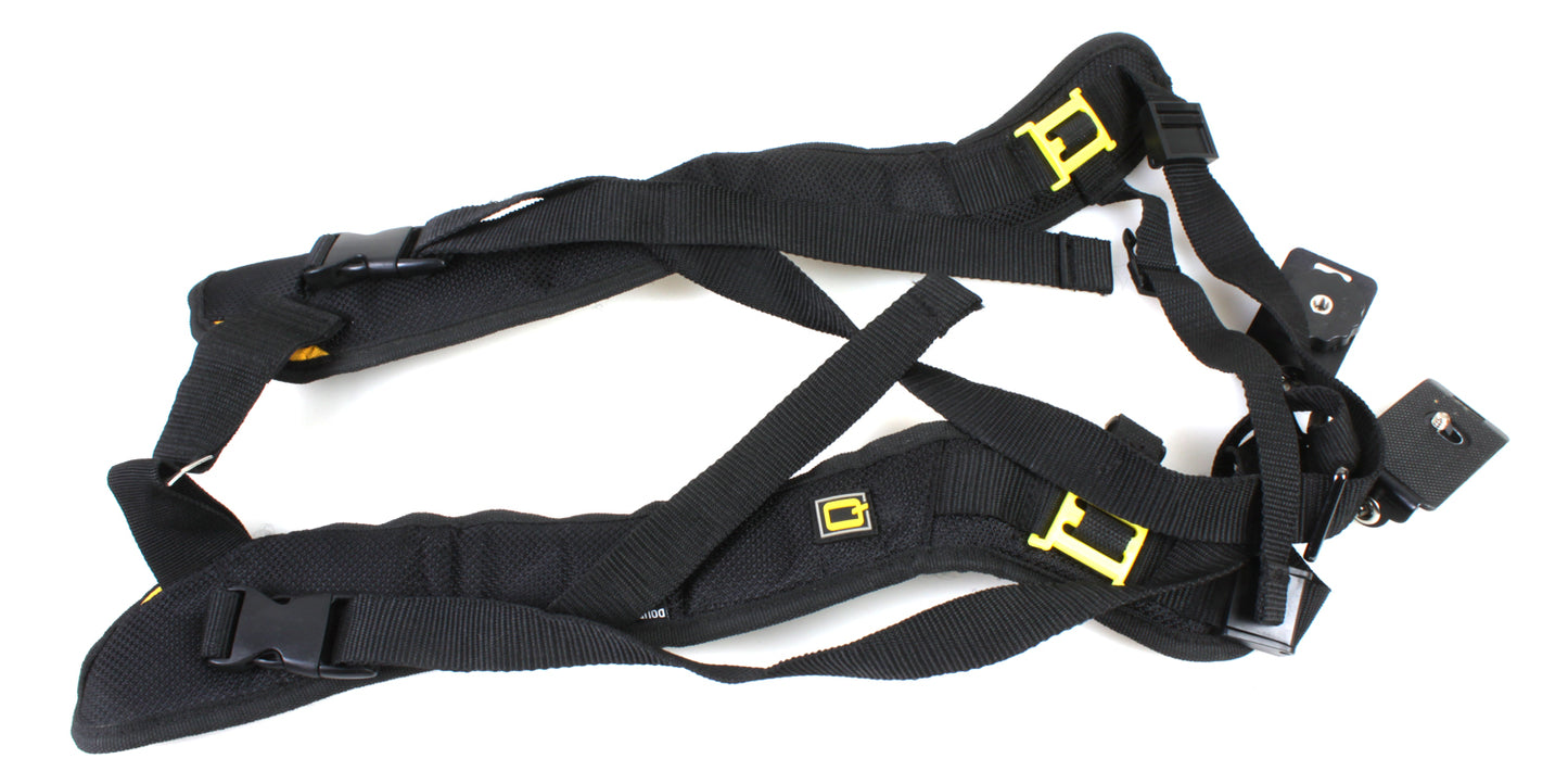 DOUBLE SHOULDER HEAVY DUTY HARNESS SHOULDER STRAP WITH SCREW PLATES