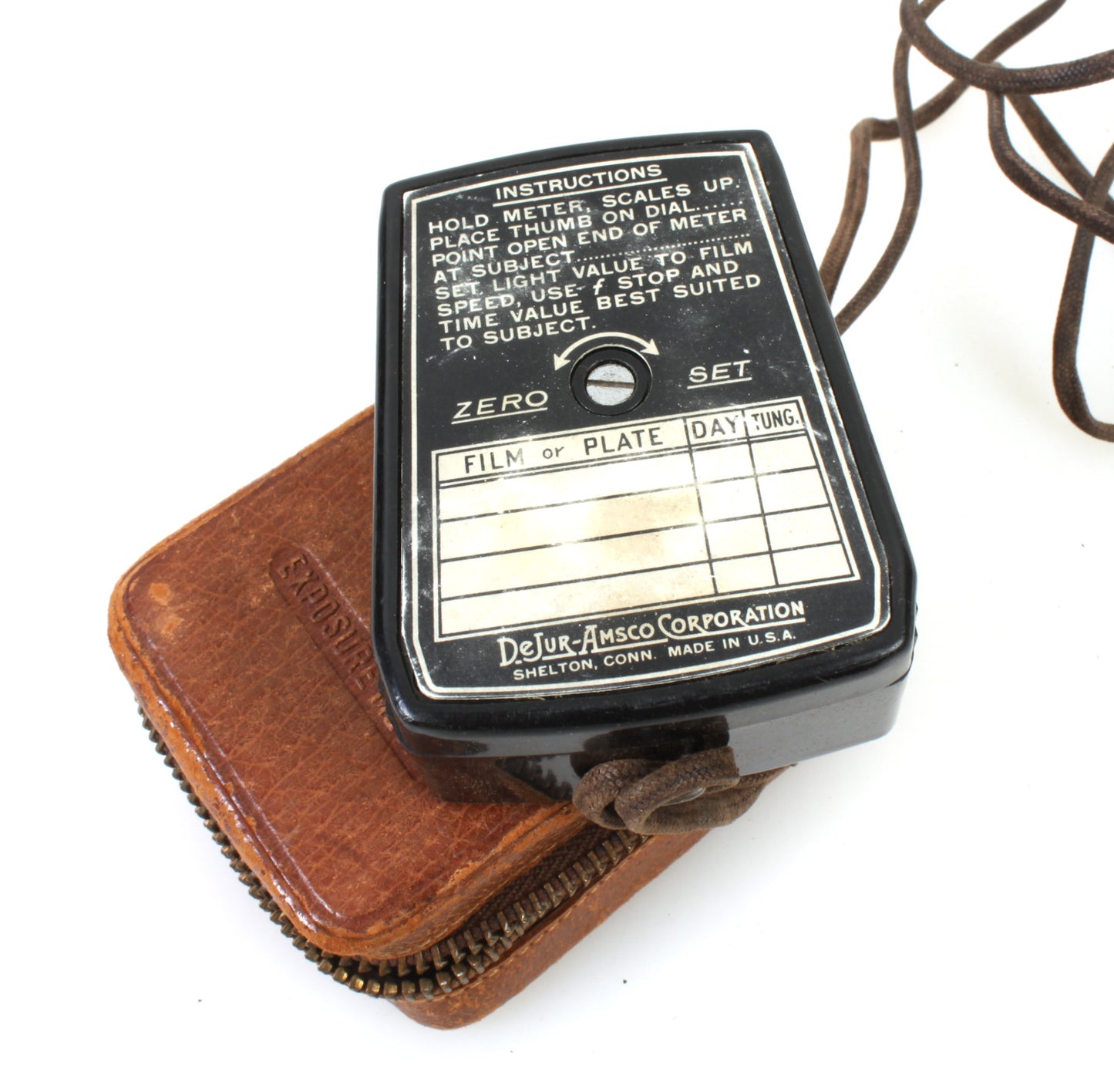 DEJUR BAKALITE LIGHT METER IN CASE