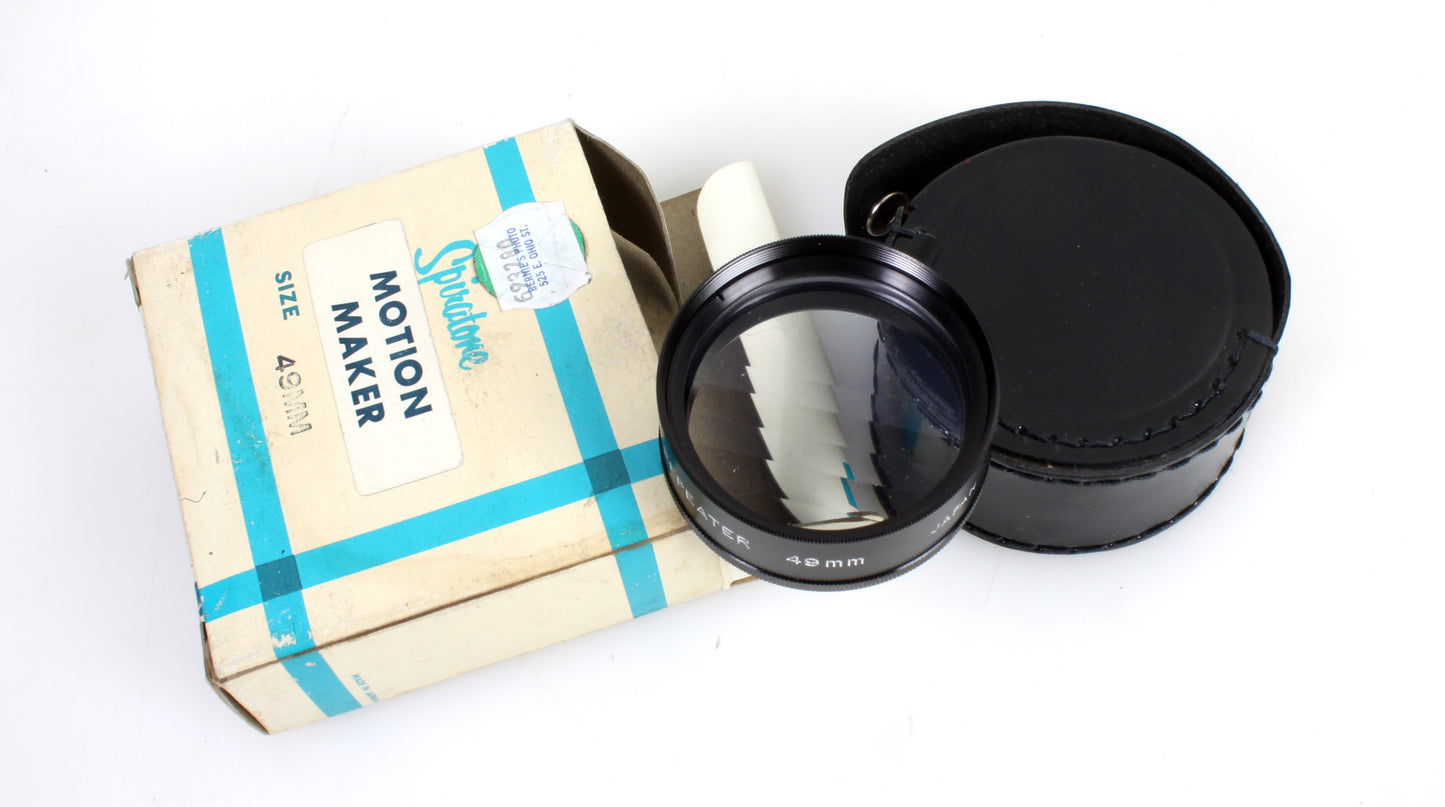 SPIRATONE 49MM SPECIAL EFFECT FILTER IN CASE//MOTION MAKER//FUN LENS FILTER