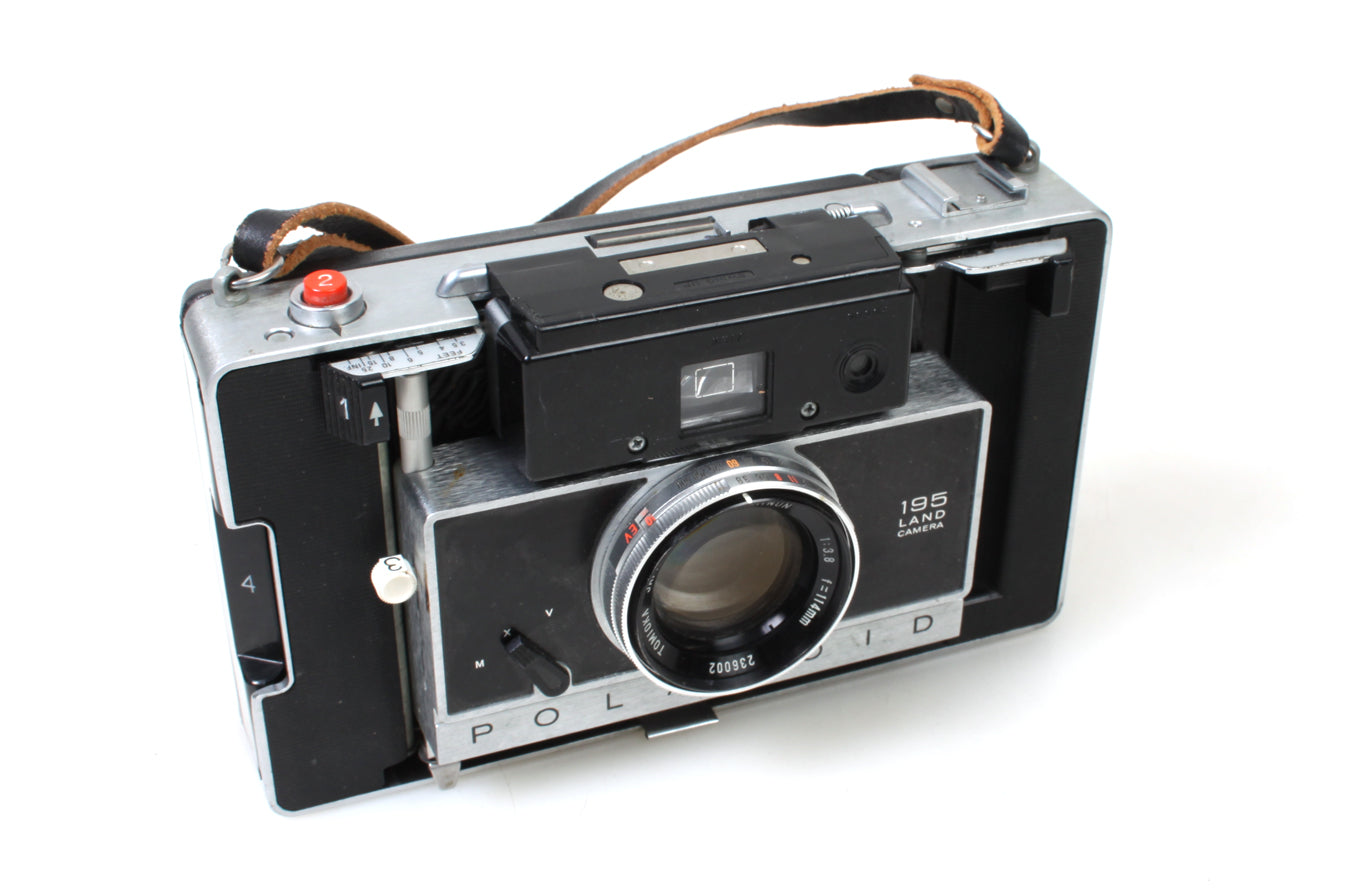 POLAROID 195 LAND CAMERA TOMINON 114MM F3.8 LENS