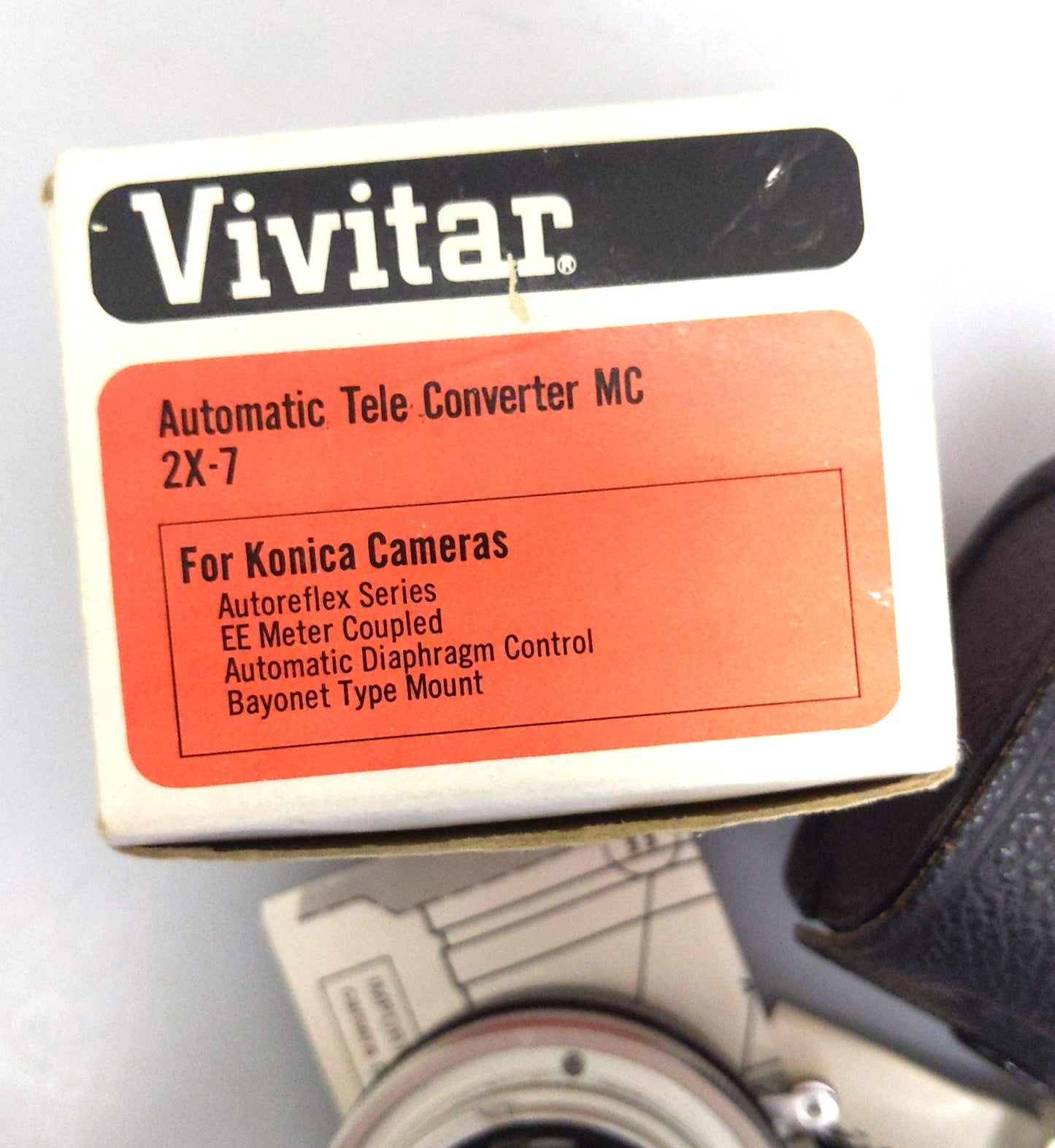 Vivitar Tele Converter MC 2x-7 In Case and Original Box
