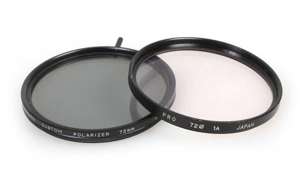 72MM POLARIZER AND UV FILTER SET OF 2