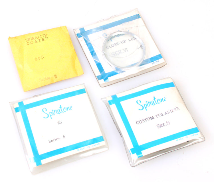 Series 6 (VI) Filters, Set of 4 - Polarizer, 85 Orange, 80C, Close-Up +6