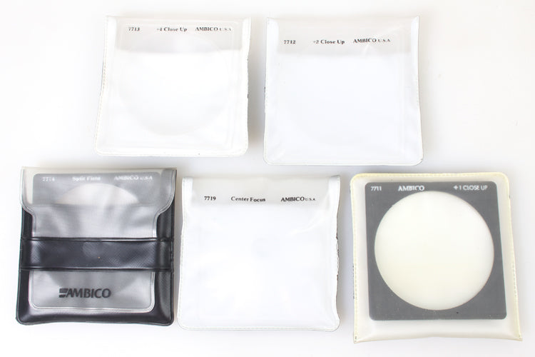 DSLR/35MM AMBICO FILTER SYSTEM W 11 FILTERS & ADAPTERS