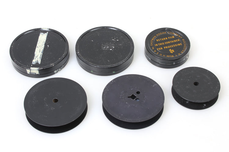 16MM MOVIE REELS & CANS LOT OF 6