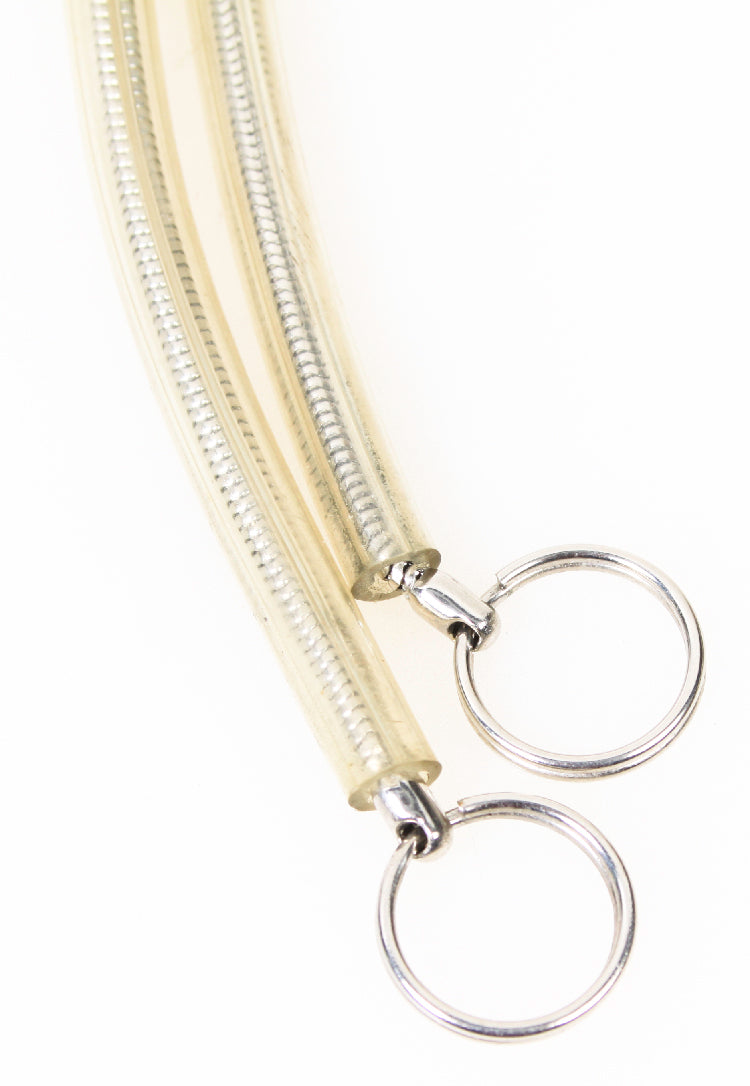 Stainless Steel Chain Camera Strap with Heavy Duty Clear Plastic Cover
