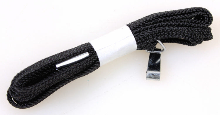Vintage 1960s Thin Black Camera Strap Loop with Clip Attachment
