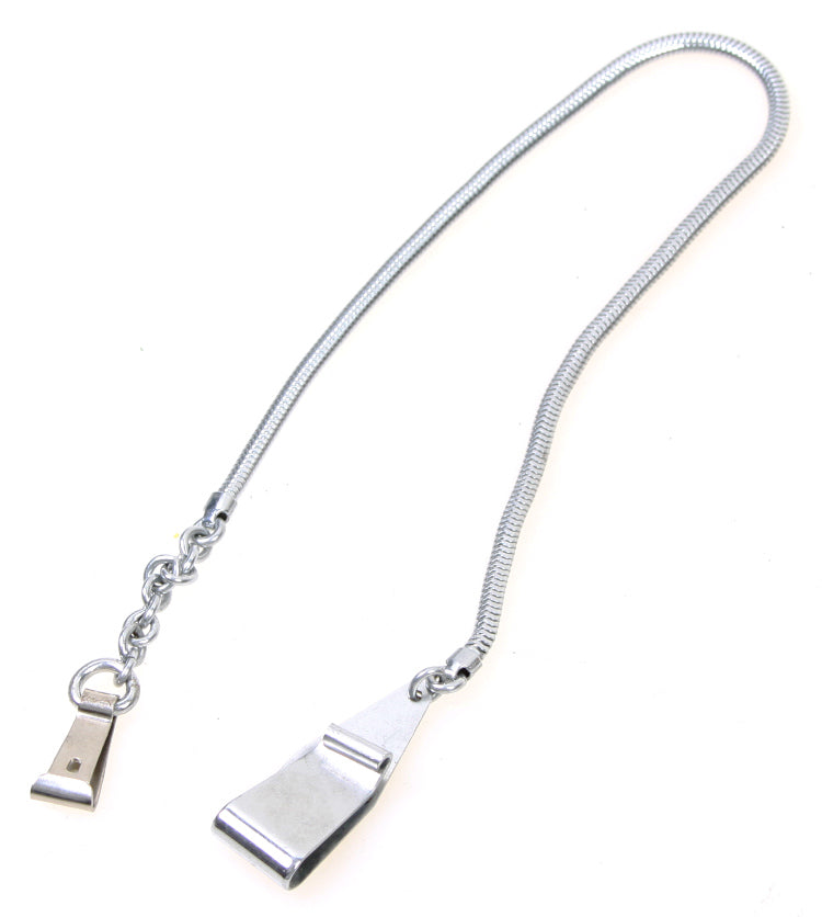 Vintage Gossen Stainless Steel Belt Clip Chain