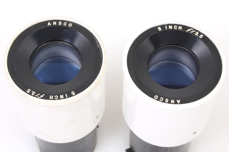 ANSCO 125MM (5 INCH) 3.5 MATCHED LENS SET OF 2