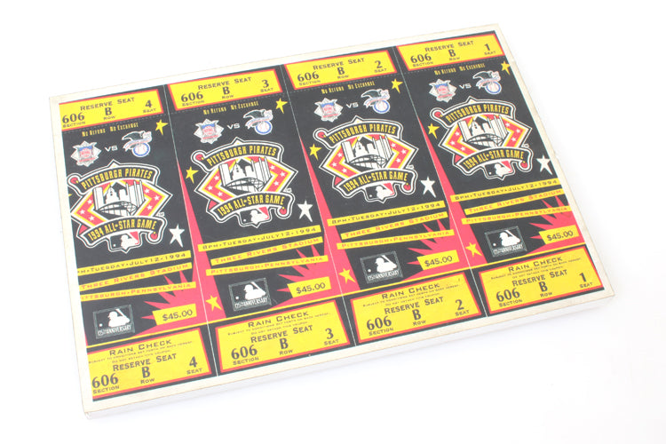 1994 BASEBALL ALL STAR GAME PITTSBURGH PIRATES TICKET STUB THREE RIVER STADIUM