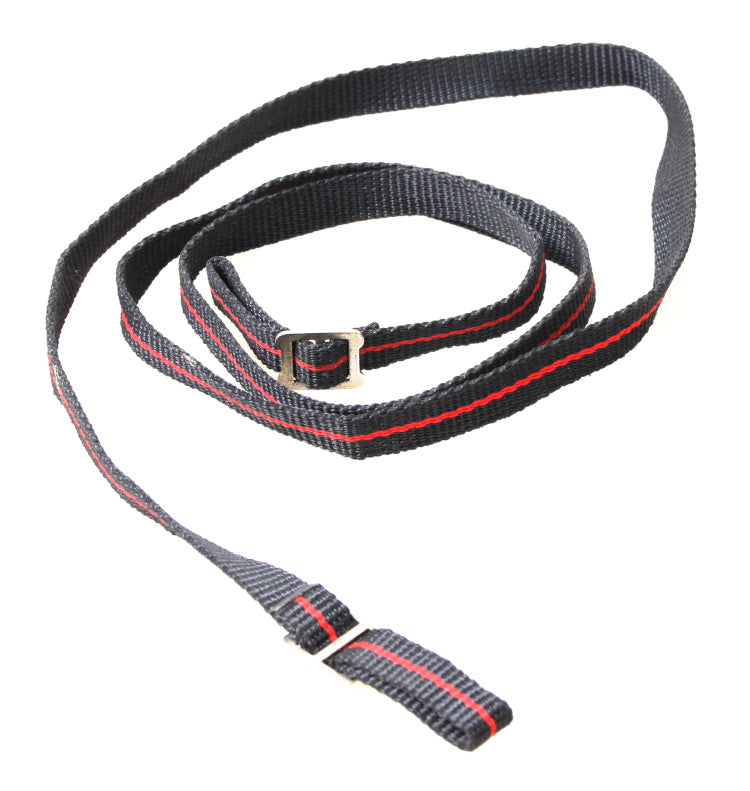 Red and Black Point and Shoot Camera Strap with Center Stripe