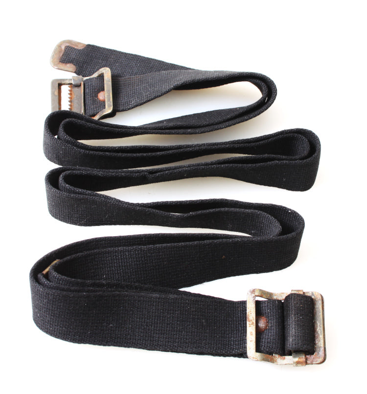 Late 1950s Extra Long Vintage Heavy Duty Classic Black Camera Strap