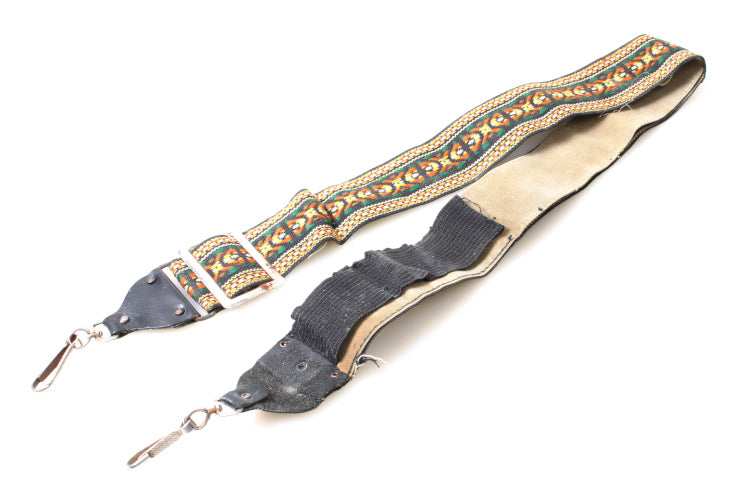 Retro Embroidered Camera Strap Multicolor Geometric Red / White / Yellow / Green