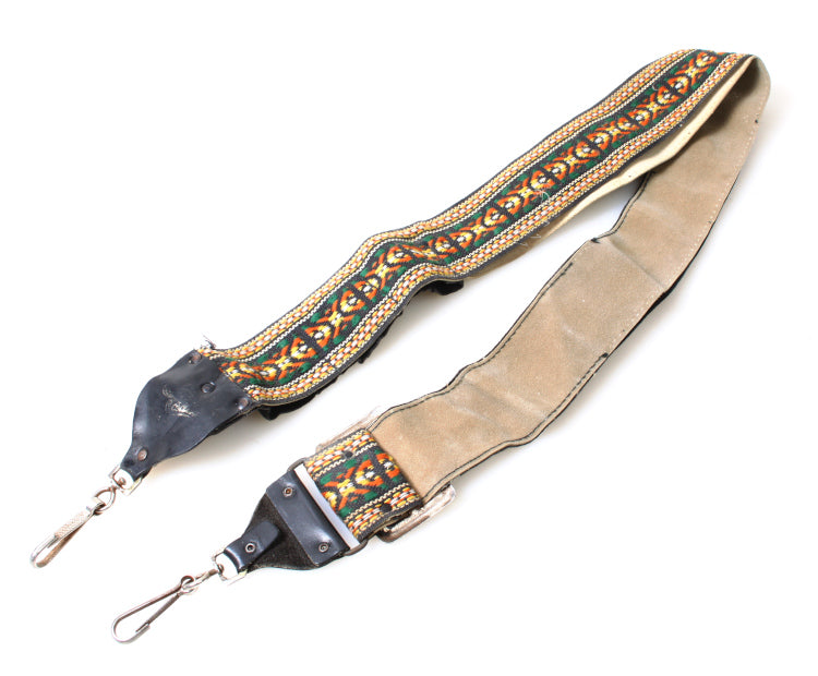 Retro Embroidered Camera Strap Multicolor Geometric Red / White / Yellow / Green